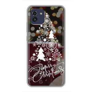 Рождественские Чехлы для Samsung Galaxy A03 (A035) (VPrint) (Елочка узорная)