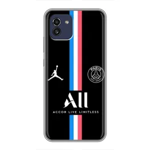 Чехлы PSG для Samsung Galaxy A03 (A035) (AlphaPrint) (футболка ПСЖ)