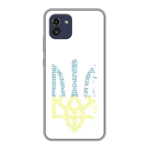 Чехлы для Samsung Galaxy A03 (A035) Укр. Символика (AlphaPrint) (Герб из букв)