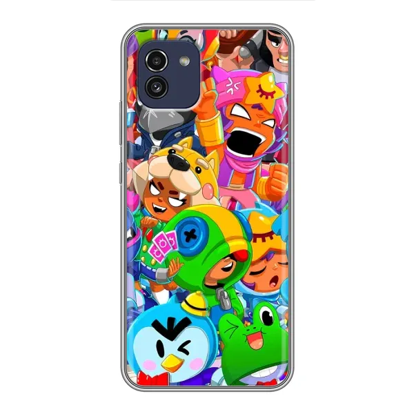 Чохол з принтом «Герої Бравл Старс» для Samsung Galaxy A03 (A035)