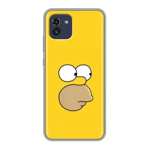 Чехол с Симпсонами для Samsung Galaxy A03 (A035) (VPrint) (Гомер)