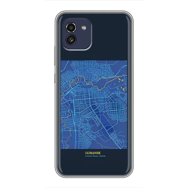 Чехол с принтом «Гуганск» для Samsung Galaxy A03 (A035)