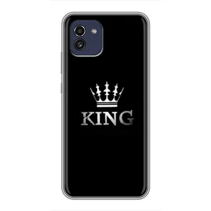 Чехол с Короной Самсунг А03 - (AlphaPrint) (KING)