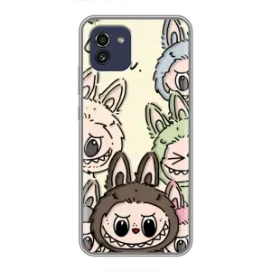 Чохол з Лабубу на Samsung Galaxy A03 (A035) (Золота мавпа Bored Ape)