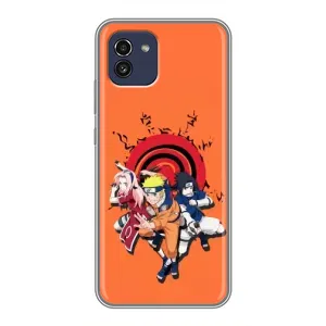 Naruto Anime Чехлы для Самсунг А03 (AlphaPrint) (команда Наруто)