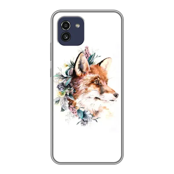Чехол с принтом «Лисичка в цветочках» для Samsung Galaxy A03 (A035) Чехол с принтом «Лисичка в цветочках» для Samsung Galaxy A03 (A035)