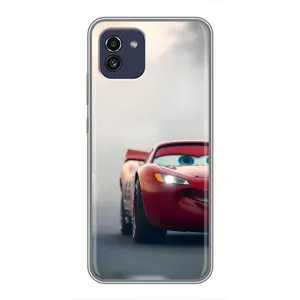 Силиконовый чехол Маквин для Samsung Galaxy A03 (A035) (Скоростной Маквин)