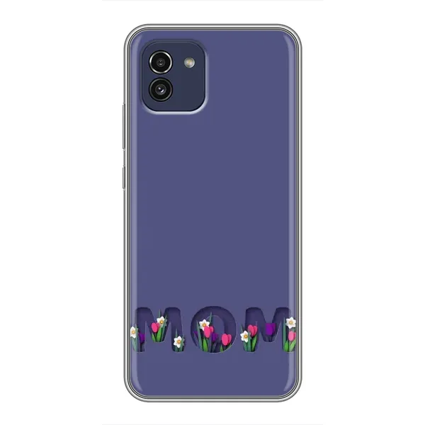Чехол с принтом «Мама в цветах» для Samsung Galaxy A03 (A035)