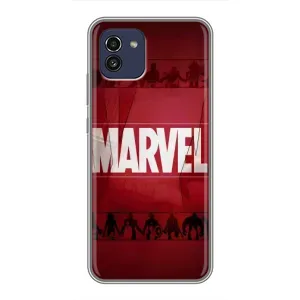 Чехол МАРВЕЛ для Самсунг А03 (AlphaPrint) (MARVEL)