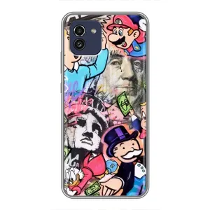 Чехлы с крутыми принтами для Samsung Galaxy A03 (A035) - (PREMIUMPrint) (Monopoly man)