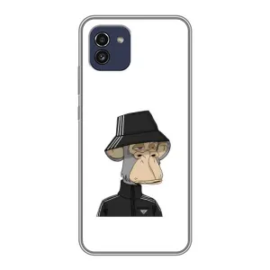 Чехлы с Обезьянами NFT для Samsung Galaxy A03 (A035) (AlphaPrint) (обезьяна NFT Adidas)