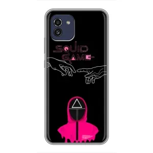 Чехол Гра в кальмара для Samsung Galaxy A03 (A035) (Минимализм Игра кальмара)