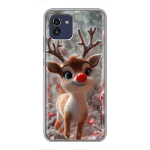 Яскравий чохол для Samsung Galaxy A03 (A035) з Зимові Оленята