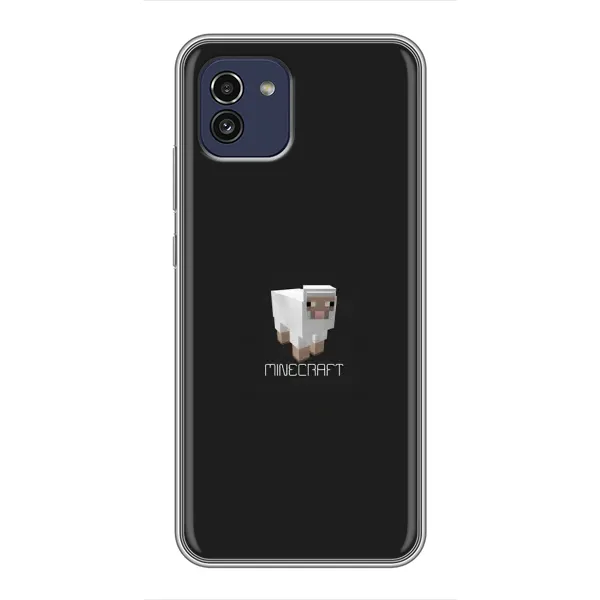 Чехол с принтом «Овечка Майнкрафт» для Samsung Galaxy A03 (A035)