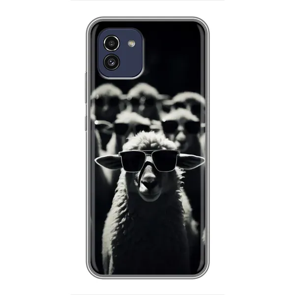 Чехол с принтом «Овечка в очках» для Samsung Galaxy A03 (A035) Чехол с принтом «Овечка в очках» для Samsung Galaxy A03 (A035)