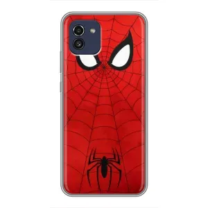 Чехол с человеком пауком для Samsung Galaxy A03 (A035) - (AlphaPrint) (Паук (Марвел))