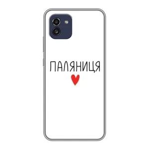 Чехлы Доброго вечора, ми за України для Самсунг А03 (AlphaPrint) (Паляниця)