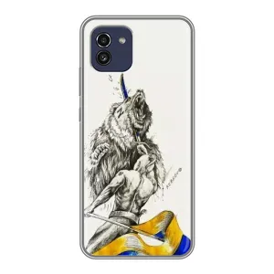 Чехлы Доброго вечора, ми за України для Самсунг А03 (AlphaPrint) (Победа)