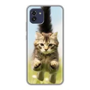 Чехлы с Котиками для Samsung Galaxy A03 (A035) (VPrint) (Прыжок кота)