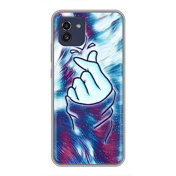 Чохол з принтом «Радужне серце» для Samsung Galaxy A03 (A035)
