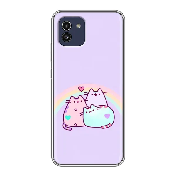 Чехол с принтом «Радужные котики» для Samsung Galaxy A03 (A035) Чехол с принтом «Радужные котики» для Samsung Galaxy A03 (A035)