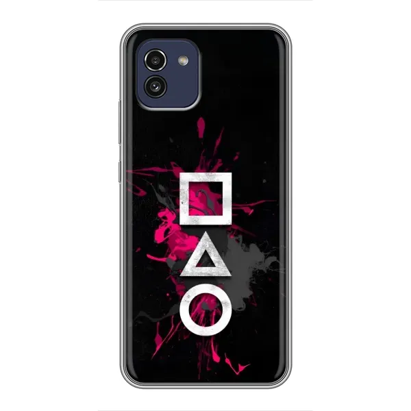 Чехол с принтом «Символы Игра кальмара» для Samsung Galaxy A03 (A035)