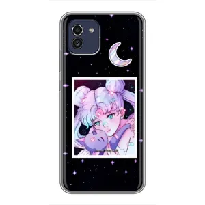 Чехлы Персонажи Аниме Наруто для Samsung Galaxy A03 (A035) (AlphaPrint) (Сейлор Мун)