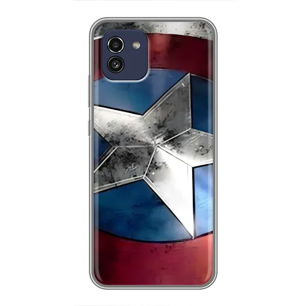 Чохол з принтом «Щит Капітана Америки» для Samsung Galaxy A03 (A035)