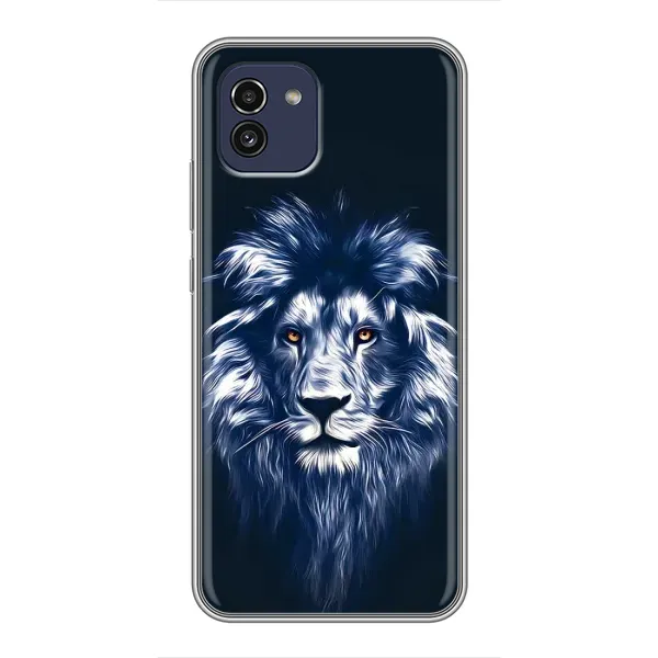 Чехол с принтом «Синий Лев» для Samsung Galaxy A03 (A035)