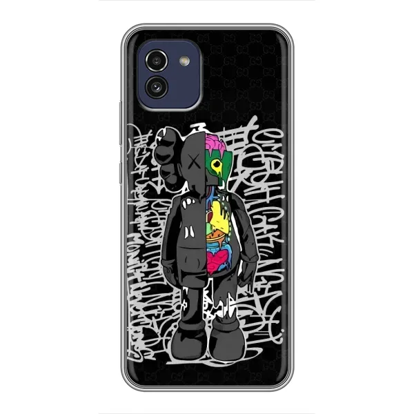 Чехол с принтом «Стиль Bearbrick» для Samsung Galaxy A03 (A035)
