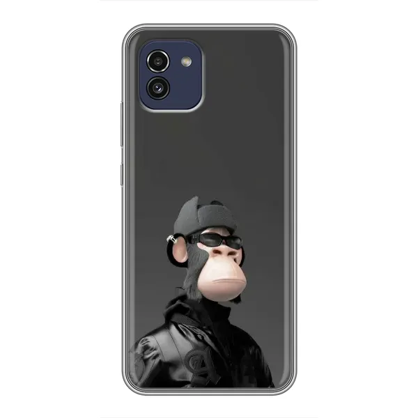 Чехол с принтом «стильная обезьяна NFT» для Samsung Galaxy A03 (A035)