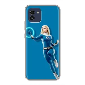 Чехол с принтом Фантастическая четверка для Samsung Galaxy A03 (A035) (Сью Сторм полет)