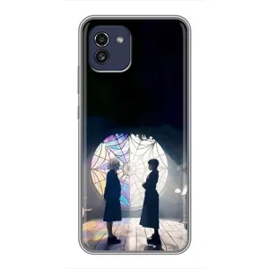 Чехлы Венсдей на Samsung Galaxy A03 (A035) Уэнсдей (AlphaPrint) (Уэнздей и Инид)