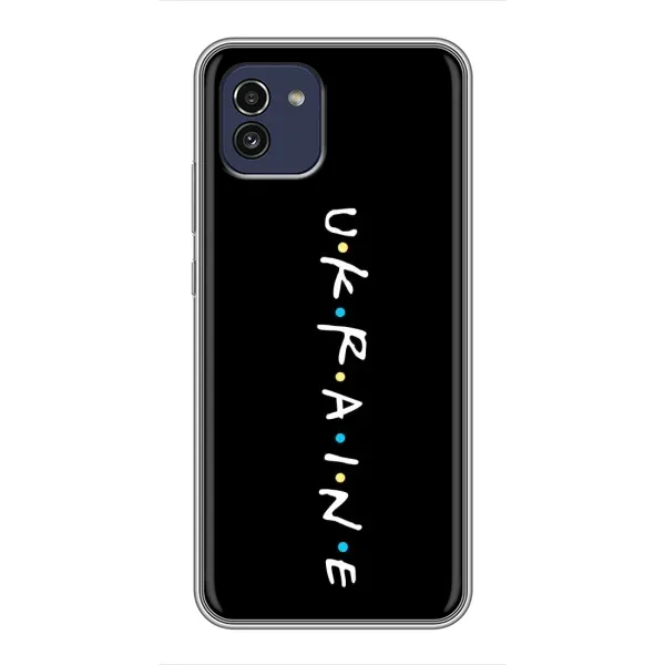 Чохол з принтом «UKRAINE» для Samsung Galaxy A03 (A035)