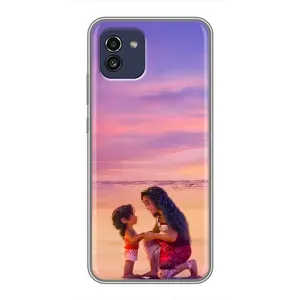 Чехол с мультфильмом Моана Samsung Galaxy A03 (A035) (Маленькая Ваяна)