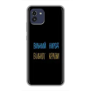 Чехлы Доброго вечора, ми за України для Самсунг А03 (AlphaPrint) (Вільний Народ)