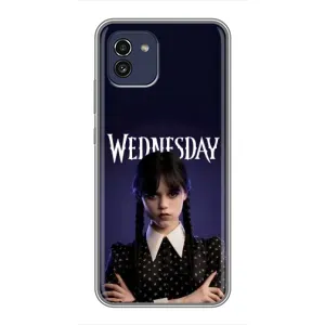 Чехлы Венсдей на Samsung Galaxy A03 (A035) Уэнсдей (AlphaPrint) (Wednesday)