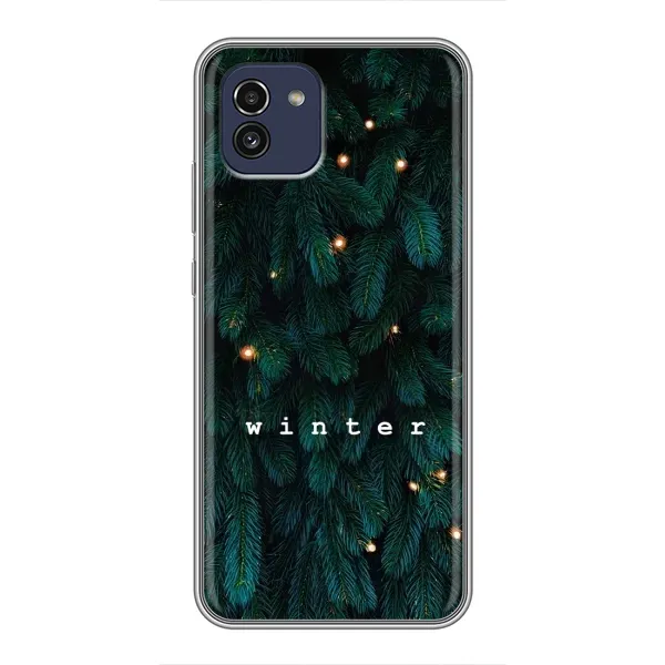 Чехол с принтом «Winter» для Samsung Galaxy A03 (A035)