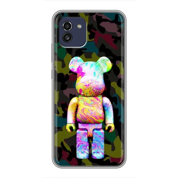 Чехол с принтом «Яркий Bearbrick» для Samsung Galaxy A03 (A035)