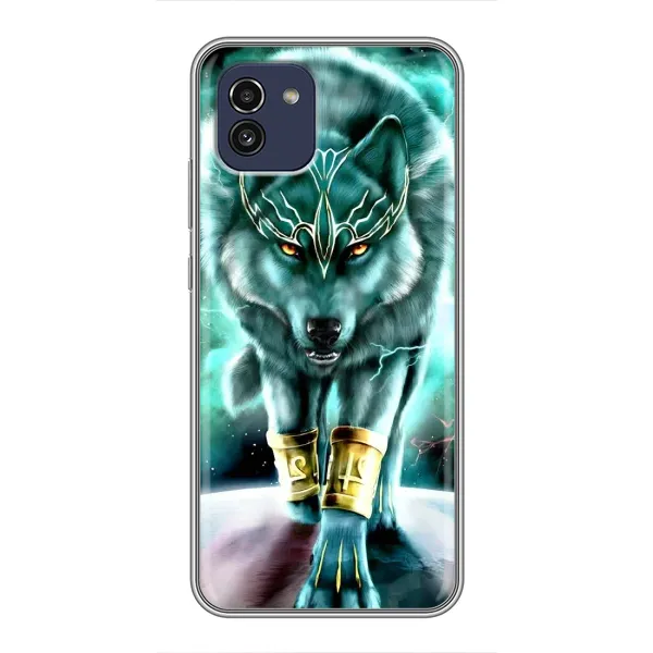 Чехол с принтом «Яркий волк» для Samsung Galaxy A03 (A035) Чехол с принтом «Яркий волк» для Samsung Galaxy A03 (A035)
