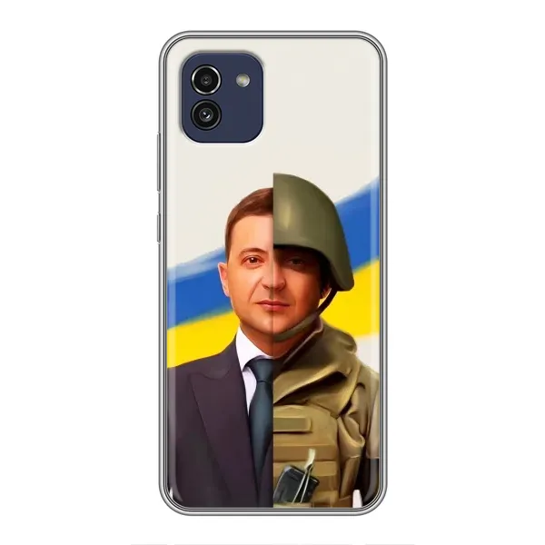 Чохол з принтом «Зеленский солдат» для Samsung Galaxy A03 (A035)