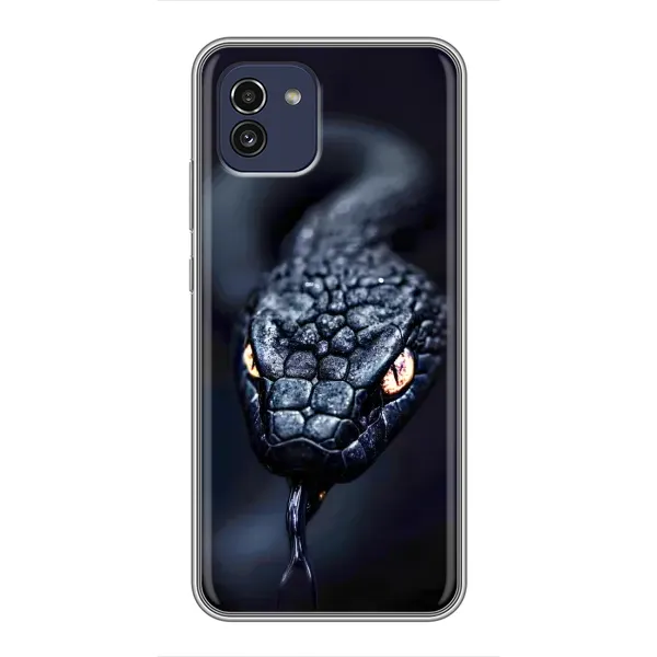 Чехол с принтом «Черная змея» для Samsung Galaxy A03 (A035) Чехол с принтом «Черная змея» для Samsung Galaxy A03 (A035)