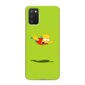 Чехол с Симпсонами для Samsung Galaxy A03s (VPrint) (Барт Симпсон)