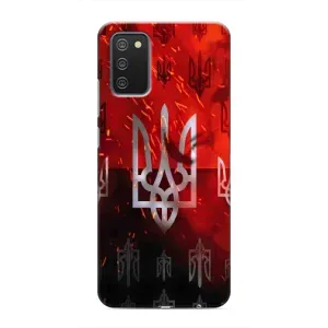 Украинские Чехлы для Samsung Galaxy A03s с картинкой УПА (AlphaPrint) (ГЕРБ УПА)