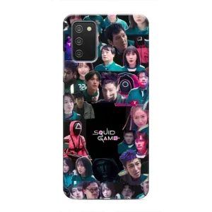 Чехол с принтом «Коллаж Игра кальмара» для Samsung Galaxy A03s