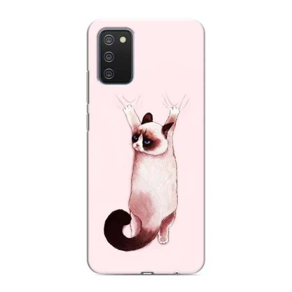 Чехол с принтом «Котик падает» для Samsung Galaxy A03s
