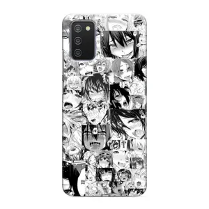 Анимешный чехол для Samsung Galaxy A03s (Ahegao manga)