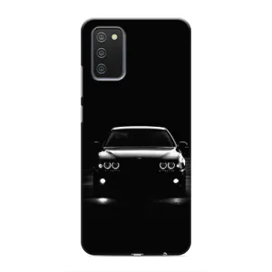 Чехол для Самсунг А03с - с принтом БМВ (AlphaPrint) (Машина BMW)