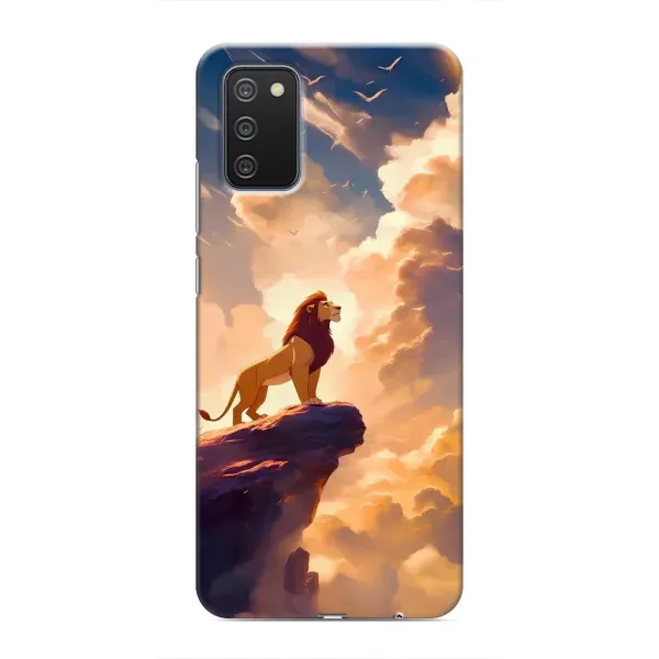 Чехол с принтом «Симба на скале» для Samsung Galaxy A03s