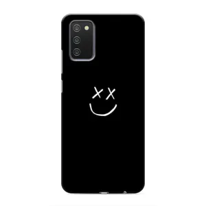 Чехол для Самсунг А03с - (AlphaPrint) с печатью (ТОП продаж) (Смайл)